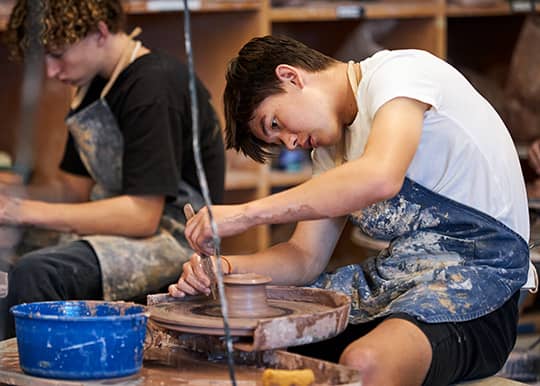 Pottery class